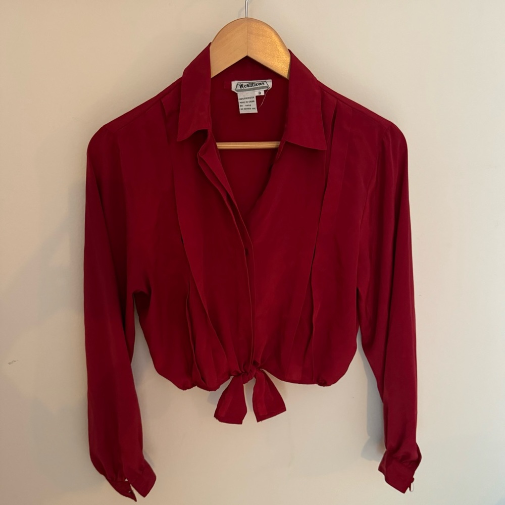 Vintage Crimson blouse